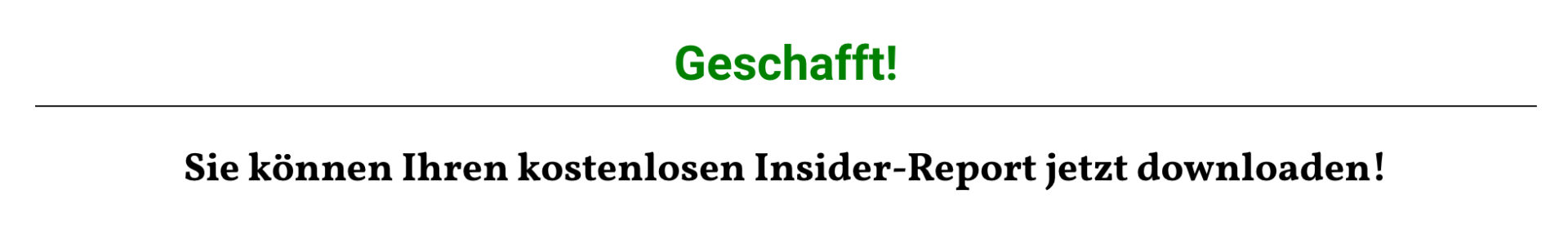 Geschafft Geschafft